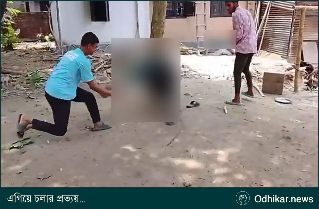 ‘মধ্যযুগীয় কায়দায়’ যুবককে নির্যাতন, ভিডিও ভাইরাল