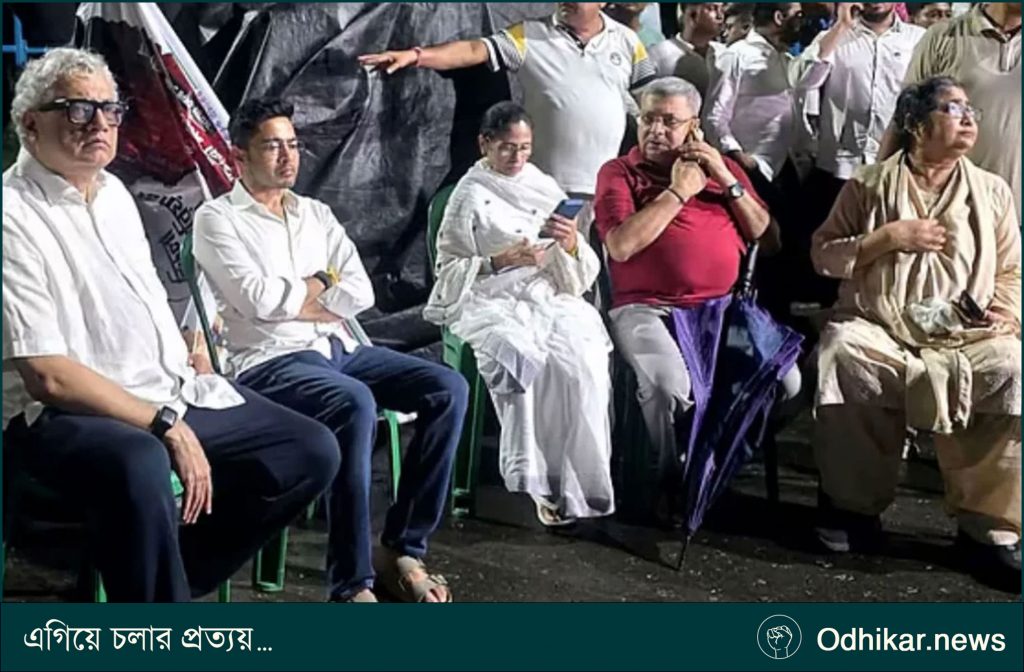 কলকাতায় ‘শহীদ দিবস’ মঞ্চে ভাঙচুর, রাতভর পাহারায় মমতা বন্দ্যোপাধ্যায়