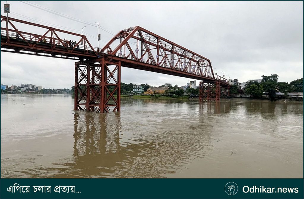 সিলেটে বাড়ছে নদীর পানি, বন্যার আশঙ্কা