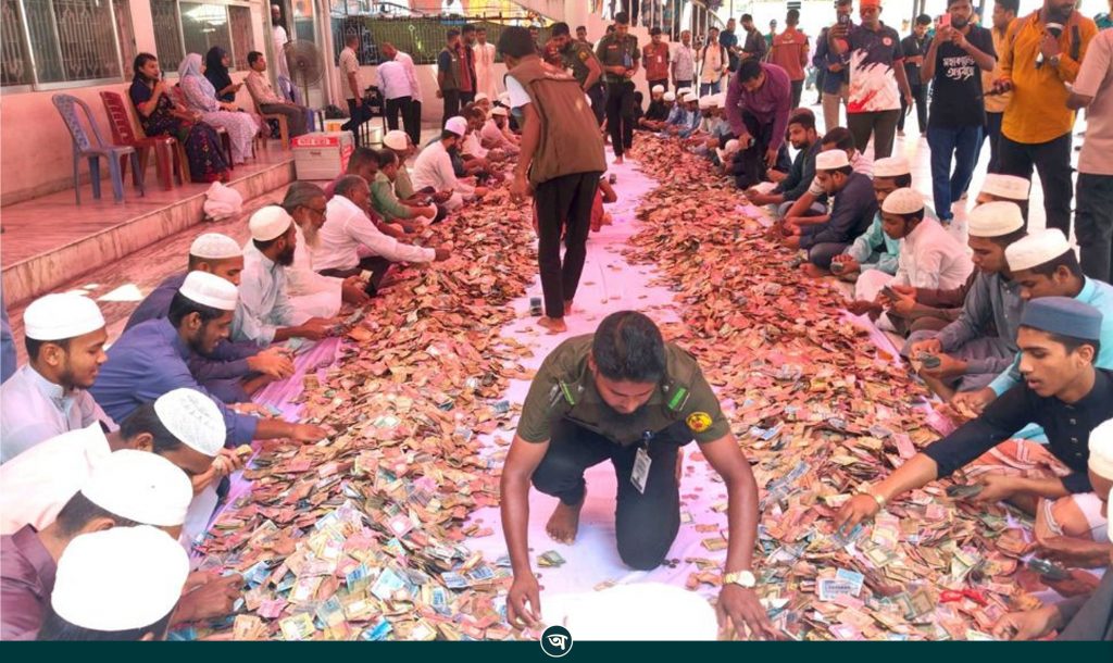 চতুর্থবারের মতো শাহজালাল মাজারের দানবাক্সের টাকা গণনা শুরু