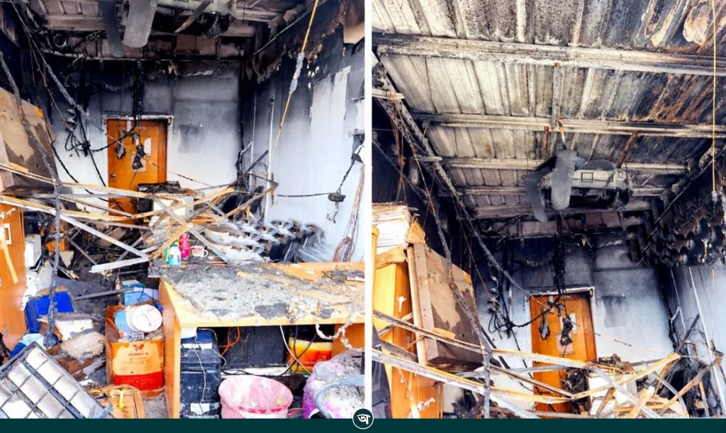 রূপপুর পারমাণবিক প্রকল্পে গভীর রাতে অগ্নিকাণ্ড