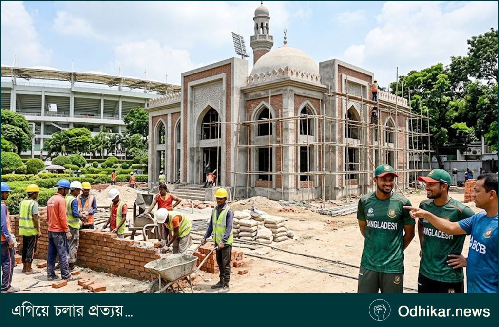 ক্রিকেটারদের নামাজের সুবিধায় মসজিদ নির্মাণ করছে বিসিবি