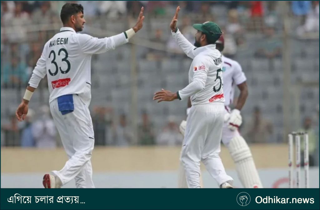 নাঈমের ফিফটিতে লিড পেল বাংলাদেশ